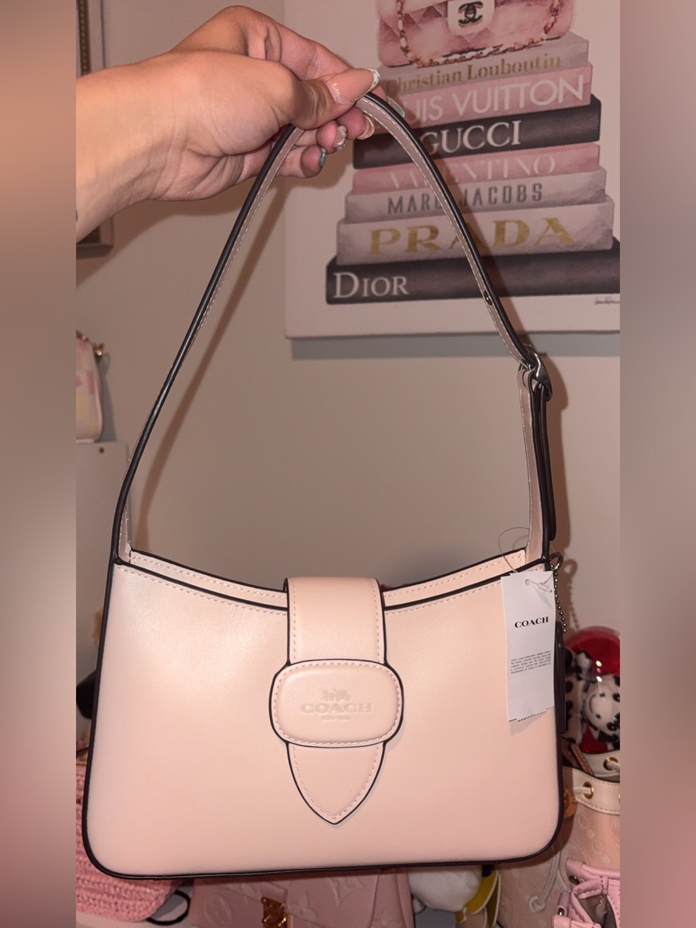 Coach Blush Pink Eliza Shoulder Bag NWT